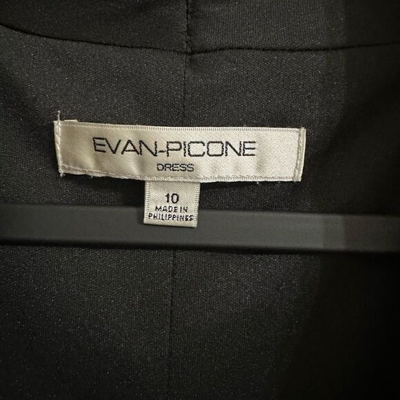 Evan-Picone Black MIDI Dress Size10 - Picture 9 of 9